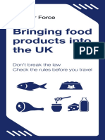 Bringing Food Into The UK Leaflet PDF