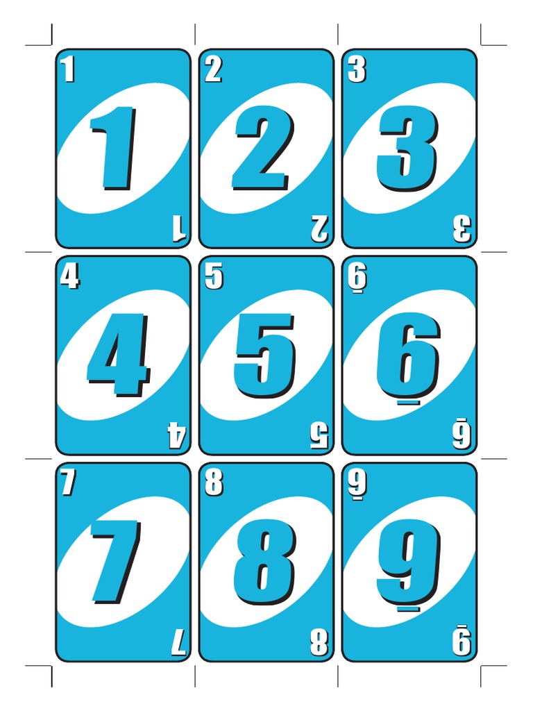 Uno Da Tabuada x8 e x9 1 Eqbocp, PDF, Cartas de baralho