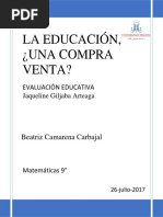 La Educación ¿Una Compra Venta?