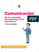 Comunicación, kit de evaluación Demostrando lo que aprendimos, 2do. secundaria manual de uso para el docente.pdf