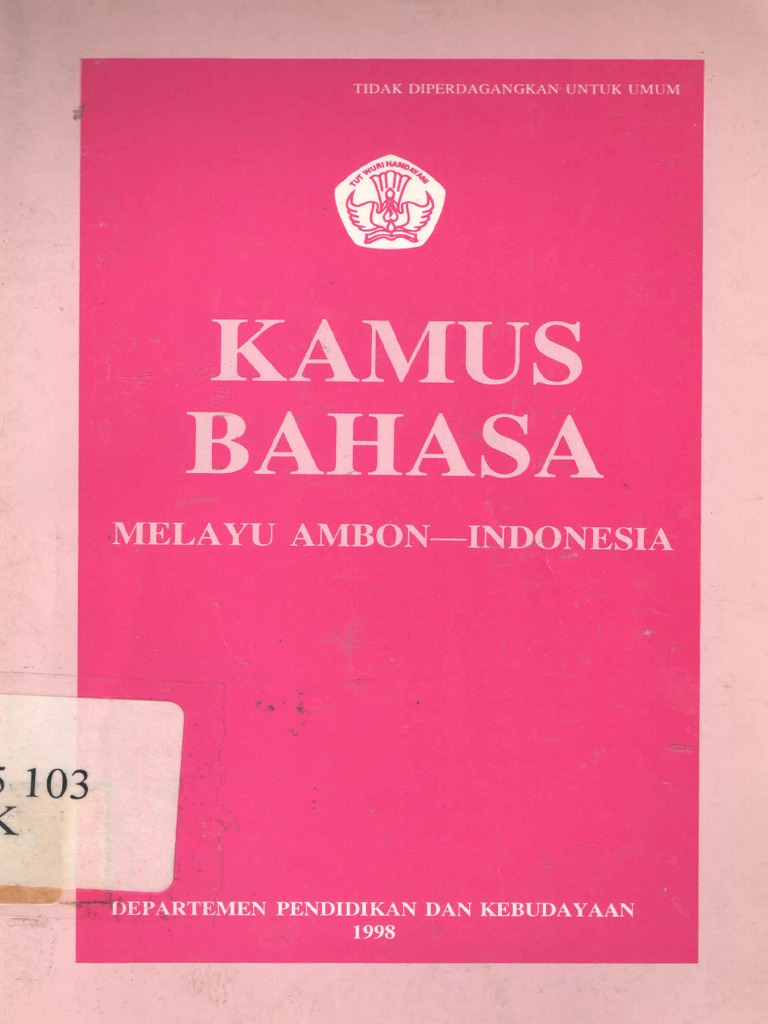 Kamus Bahasa Melayu Ambon Indonesia 153h