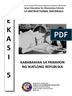 3rd Qtr. Edukasyon Sa Ikatlong Republika PDF