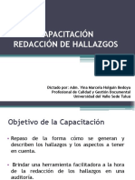 Presentacion Redaccion Hallazgos