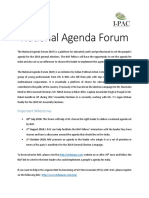 National Agenda Forum - IPAC