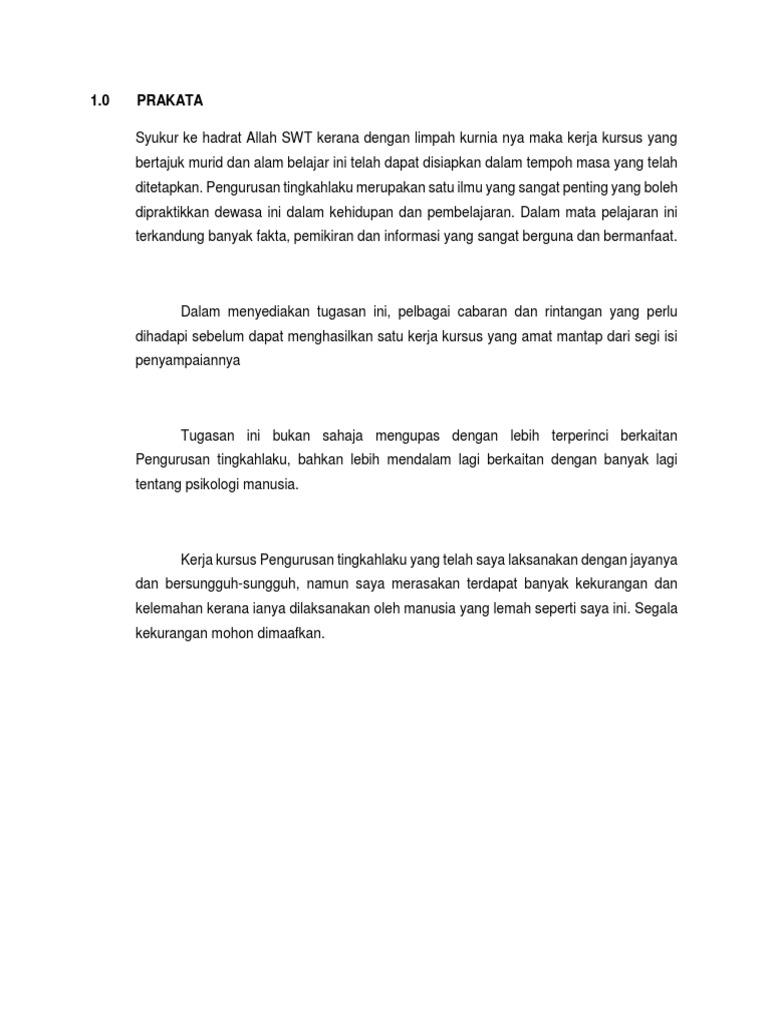 Prakata Dan Penghargaan | PDF