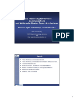 Signal Processing For Wireless Communications and Multimedia: Design, Tools, Architectures