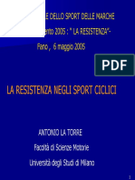 La Resistenza Negli Sport Ciclici