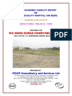 M/S Maha Durga Charitable Trust: Techno Economic Viability Report ON Multispeciality Hospital (100 Beds)