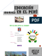 La Educación Rural en El Perú