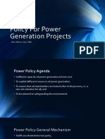 Policy For Power Generation Projects: Year 2002 vs. Year 1994