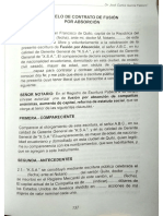 Modelo de Contrato de Fusión Por Absorción