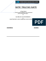 ECE Project Report On Automated Toll Tax Gate - Free PDF Download