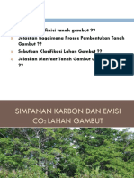 Simpanan Karbon Dan Emisi CO2 Lahan Gambut