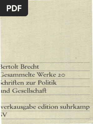 Bertolt Brecht Gesammelte Werke Vol20 Banden Werkausgabe Edition Suhrkamp 1967