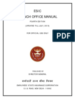 Esic Branch Office Manual