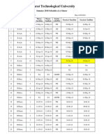 Schedule Glance Summer 2018