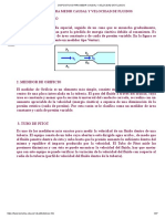 Dispositivos para Medir Caudal y Velocidad de Fluidos