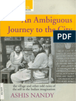 An Ambiguous Journey to the City: The Village and Other Odd Ruins of the Self in the Indian Imagination