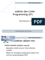 Pertemuan 5 Pemodelan & Linier Programming