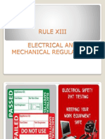 Electrical and Mechanical Regulations
