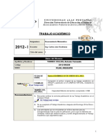 Trabajo Académico: Universidad Alas Peruanas Dirección Universitaria de Educación A Distancia