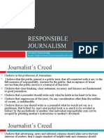 Responsible Journalism: AP Azlison Guilabo Bawang, Faculty, College of Arts & Sciences, University of The Cordilleras