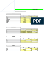 Planilla de Excel Para Conversion de Unidades