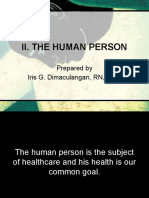The Meaning of Personhood in Healthcare