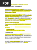 Comentario y Crítica Del Concepto de Constitución