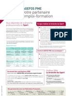 lettre Sport AGEFOS PME