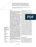 Laryngeal and Hypopharyngeal Cancers and Occupational Exposure To Formaldehyde and Various Dusts: A Case-Control Study in France