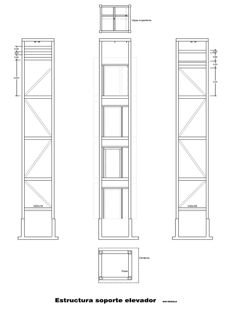 Estructura Acero Ducto Ascensor Pdf