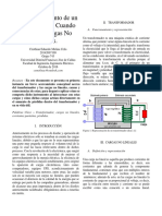 Cargas No Lineales en Un Transformador