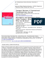 Transport Reviews: A Transnational Transdisciplinary Journal