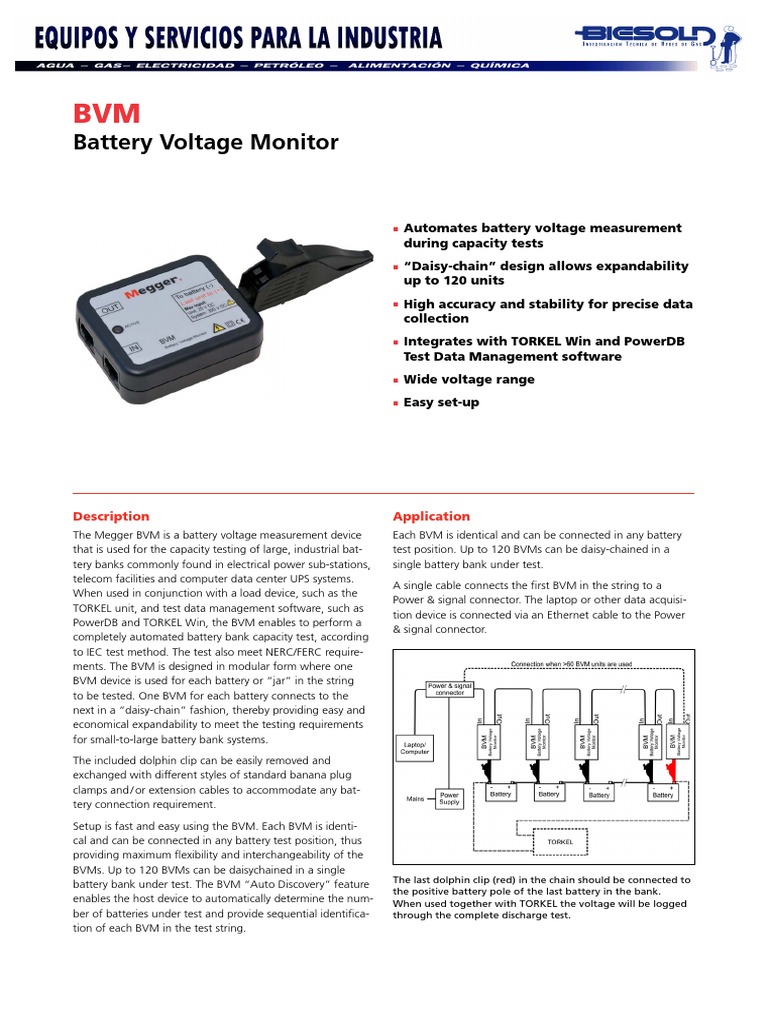 Battery Voltage Monitor for Capacity Testing | PDF | Electrical ...