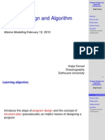 Program Design and Algorithm Development