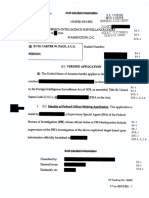 Carter Page FISA Documents