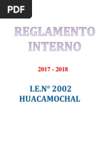 Reglamento Interno Huaca