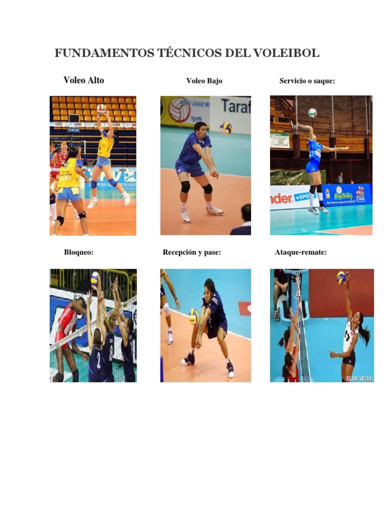Fundamentos Técnicos Del Voleibol