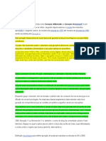 Características e comportamentos da Geração Y