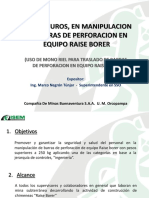 Seguridad en traslado de barras de acero con mono riel