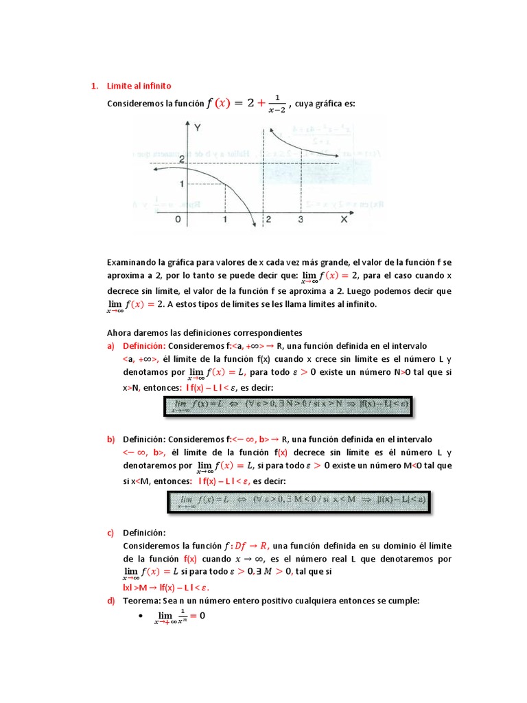 Limites Pdf Limite Matematicas Funcion Continua