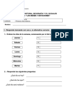 Guia de Repaso Evaluacion Historia - Unidad Ii - Dias Meses y Estaciones