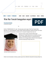 Wan Nur Faezah Banggakan Negeri - Terengganu - Utusan Online