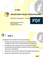SOAL AK2 Pertemuan 13 Akuntansi Pajak Penghasilan PDF