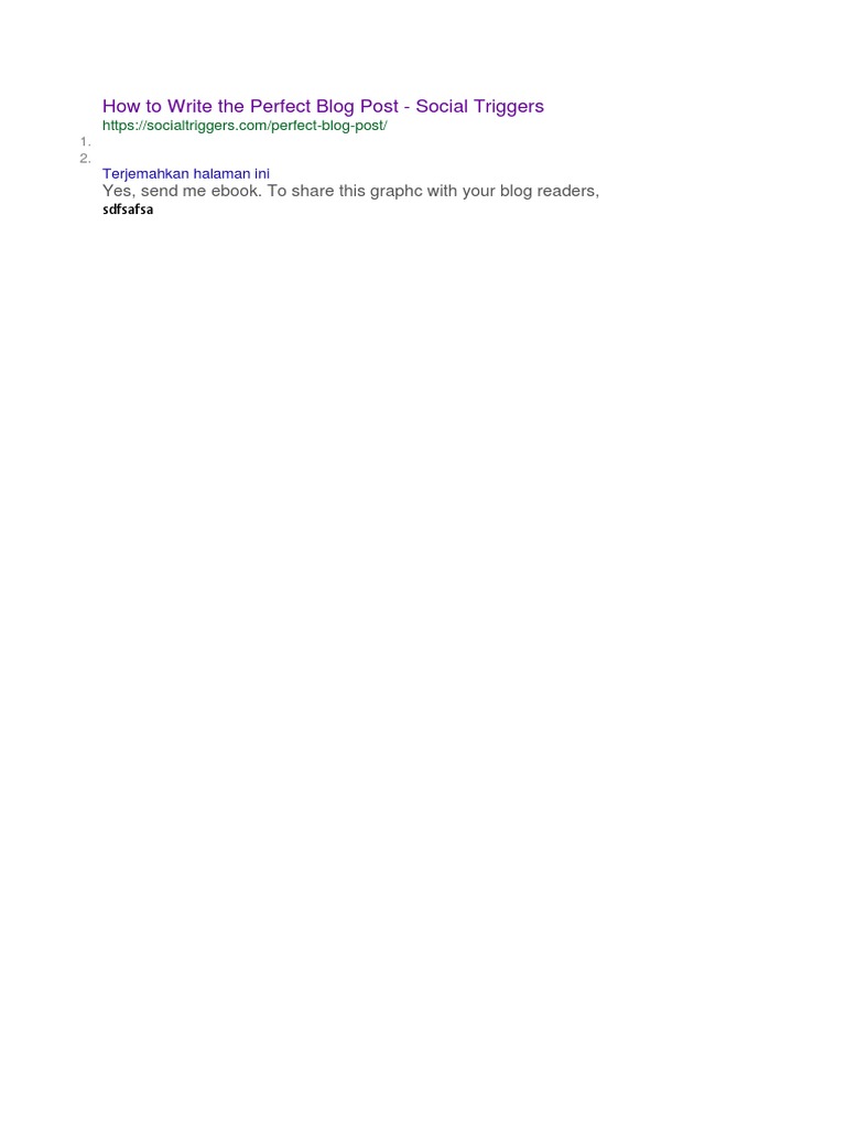 Perfect Blog Post Writing Guide | PDF | Social Science