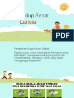 Gaya Hidup Sehat Lansia PPT