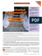 Biomechanical Management of Children and Adolescents With Down Syndrome