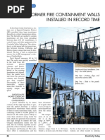 Transformer fire wall