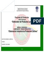Programa Módulo Elaboración Industrial de Productos Lácteos PDF